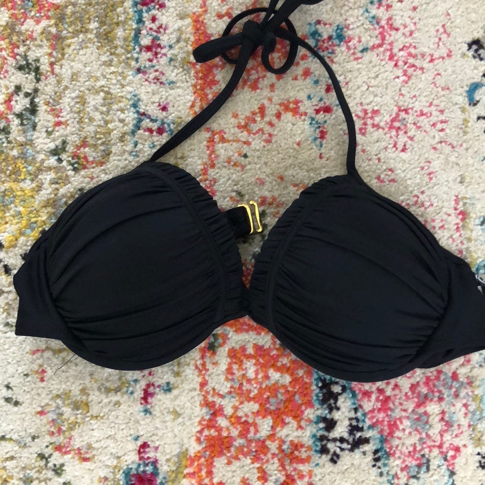Black Adore Me bikini top! Padded, Push up/ Large